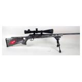 Savage A17 .17 HMR Rifle SN# N643473, Leupold Mark 4 6-24x50 Scope, Bipod, 2 Total Mags, In Hard Cas