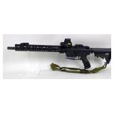 Palmetto State Armory PA-15 .300 blk Rifle SN# SCD432463, Adjustable Stock, Nylon Sling, Red/Green D