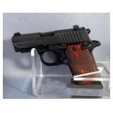 Sig Sauer P238 .380 Auto Pistol SN# 27A127086, 3 Total Mags, Leather And Plastic Holsters, Paperwork