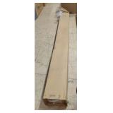 Berko Decorative Pedestal Baseboard Heater, Model CPLAM8375, In Stat Bronze Color, 8