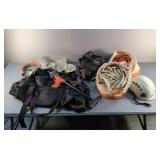 Climbing Equipment, Includes Rope(Unknown Length), Safety Helmet, Harness, Webbing, Canvas Tote Bag,