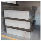 TPI Corporation Commercial Fan Forced Wall Heaters, Model P3327T-RP, Qty 3, With Extra Covers, Qty 3