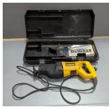 DeWalt Reciprocating Saw, Model DW310, With Blades And Paperwork, Powers On, All In Hard Case 