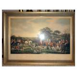 "Sir Richard Sutton and the Quorn Hounds" Framed Print, Engraved by Frederick Bromley