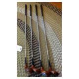 Vintage Spalding Model 86 Drivers, #1,2,3,4, Registered J5031, Right Hand