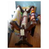 Quilt Stand with Quilts (2) and Afghan (1), 31"T x 24"W