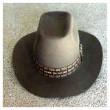 John B Stetson & Co 3X Beaver Westerner Hat, Size 7-1/8, with Original Box
