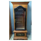  Illuminated Firearm Cabinet With Locking Glass Front Door And Single Drawer, 71" x 29" x 15"