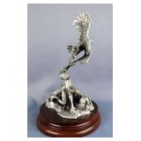 Chilmark "Shoshone-Eagle Catcher" Limited Edition Fine Pewter Sculpture, 718/2,500, By Michael Boyet
