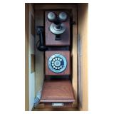 Western Electric Bell System Americana Edition Wall Phone, Circa 1882, Model DS 301, 24" x 9.5" x 4"