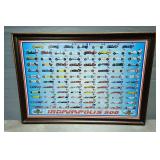Indianapolis 500 Motor Speedway Hall Of Fame Framed Print, 27" x 39" 