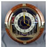 Seiko Melodies In Motion Battery Operated Wall Clock, Plays Amazing Grace, Waltz Of The Flowers, Dan