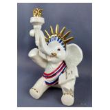 Lenox Elephant Figurines Including, Lady Liberty, Mardi Gras, Lucky And More, Total Qty 6, All Are A
