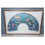 William Gatewood (American b.1943-1994) "Lotus Fan" Framed Print, 27" x 40"
