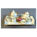 Limoges France Tea Set, Marked 519, Qty 9 