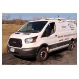 2015 Ford T250 Transit Van, VIN 1FTNR1ZG6FKB07696, Mileage Showing On Odometer 165,661, Missouri Tit