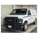 2012 Ford E-250 Transit Van, VIN 1FTNE2EW5CDA20256, Mileage Showing On Odometer 184,793, Missouri Ti
