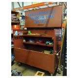 Rolling Job Box, Includes Key, Model 682990R1, 57" x 60" x 30" Includes Welding Magnets, Rope, Unkno