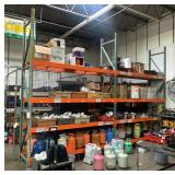 Heavy Duty Pallet Rack, Includes Two Sections That Share Upright, 8 Shelves, 12