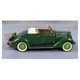 Franklin Mint Precision Models 1934 Packard And 1936 Ford Die Cast Cars, 1:24 Scale, In Ertl Display