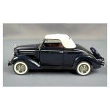 Franklin Mint Precision Models 1934 Packard And 1936 Ford Die Cast Cars, 1:24 Scale, In Ertl Display