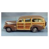 The Danbury Mint 1941 Chevrolet Special Deluxe Station Wagon Diecast Car, 1:24 Scale Model, Limited 