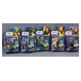 Hasbro Star Wars the Clone Wars Galactic Battle Game Boba Fett, Eeth Koth, Quinlan Vos, El-Les, And 