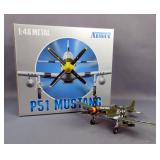 Collection Armour P51 Mustang Diecast Airplane, 1:48 Scale Model, In Box, USAAF "II WW Aces" No. 980