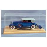 Franklin Mint Precision Models 1932 Cadillac Sport Phaeton 1:24 Scale Die Cast Car, In Display Case 