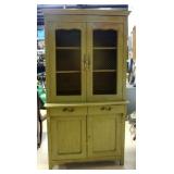 French Provincial Hutch with Chicken Wire Front, Ornate Hardware, Dovetail Constructed Drawers 36"W 