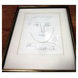 Pablo Picasso "Pour Robie" (Pour Roby) Authentic Original Etching Signed and Titled in the Plate