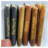 Antique Leather Bound Mini William Shakespeare Books, Qty 23, Published by Knickerbocker Leather 