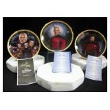 Hamilton Collection Star Trek Plates- "The Best of Both Worlds", "Captain Jean-Luc Picard"