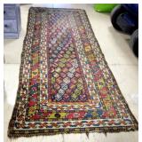 Colorful Entryway Rug with Tasseled Ends, 3
