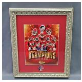 Kansas City Chiefs Team Super Bowl LVIII Champions Back To Back Print, Framed And Double Matted Unde