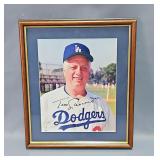 Tommy Lasorda (HOF) Los Angeles Dodgers Autographed Photo, With COA From The Ted Williams Museum & H