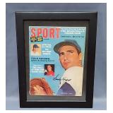 Sandy Koufax (HOF And MLB All-Century Team) Los Angeles Dodgers Autographed Sport Magazine, Framed U