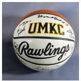 1999-2000 University Of Kansas (KU) Team Autographed Basketball, Including Terry Nooner, Nick Bradfo