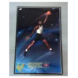 Michael Jordan (HOF) 1993 Nike Aerospace Jordan, 36" x 24" And Jim Brown (HOF) Cleveland Browns 1990