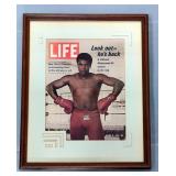 Muhammad Ali (HOF) Life Magazine Cover From October 23, 1970, Framed And Matted Under Glass, 16" x 2