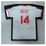 Pete Rose (MLB All-Century Team) Cincinnati Reds Autographed Jersey, With JSA COA Card And Sticker, 