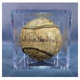 Christy Mathewson (HOF And MLB All-Century Team) Autographed Baseball In Display Case 
