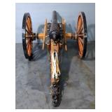 Fireable Black Powder Scale Model Of Parrott Rifle Cannon, Marked 