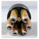 Federal .38 Spl+P Ammo And GFL .357 Mag Ammo, Total Qty 12, In HKS M3 Speed Loaders, And HKS 10 Spee