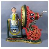 Girl Skipping Rope Cast Iron Mechanical Bank