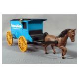 Ertl Diecast Replicas Of 1917 Ford Model T Van, 1913 Model T Van, And Horse Drawn Coach