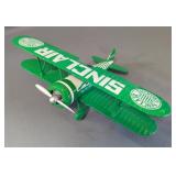 Die Cast Sinclair Vintage Collectible Pedal Car Bank, Stearman Bi-Plane Vintage Airplane Bank, And 1