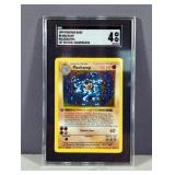 1999 Pokemon Machamp #8 Holographic Card, From Base Set, Graded SGC 4 