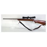 Remington 514 .22 SLLR Bolt Action Rifle SN# Not Found, Simmons 3-9x32 Scope, Leather Sling