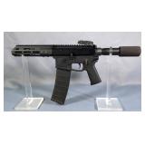 17 Design And Manufacturing 17DM-15 5.56x45 Pistol SN# 20-02799, Flip-Up Peep Sight